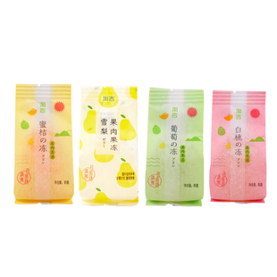 淘吉密语果肉果冻纸袋零食蜜桔白桃雪梨葡萄水果蜜语袋装小包装