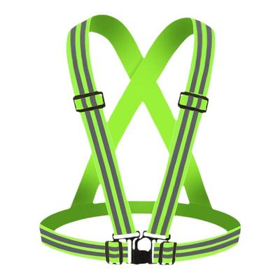 反光带弹力背带双反光条衣