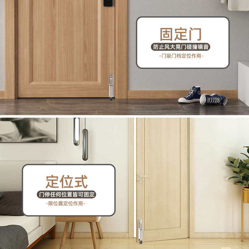 不锈钢脚踏门吸门定位器门顶阻门器 脚踩门挡门碰门阻随意停