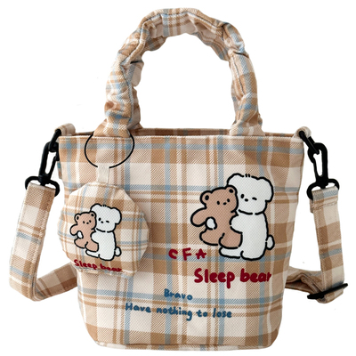 ins韩系正版可爱少女斜挎手拎包