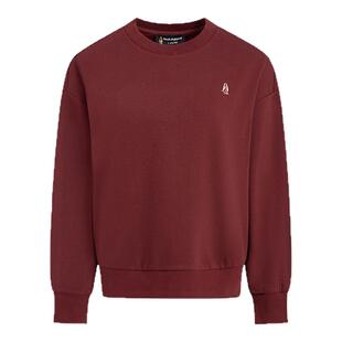 【新年马上旺】暇步士女装秋冬新款落肩休闲圆领红色卫衣