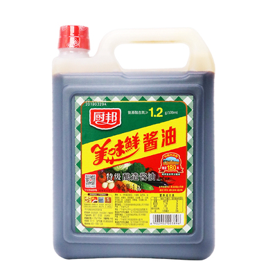 厨邦美味鲜酱油1.68*6罐特级生抽