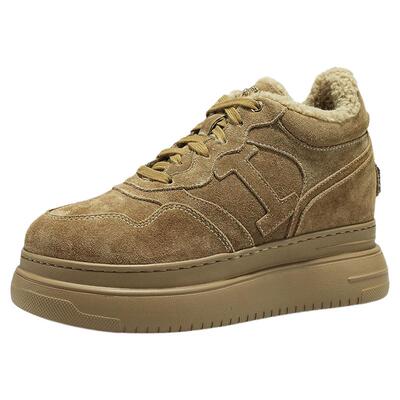 艾今25冬9cm增高加绒休闲板鞋女