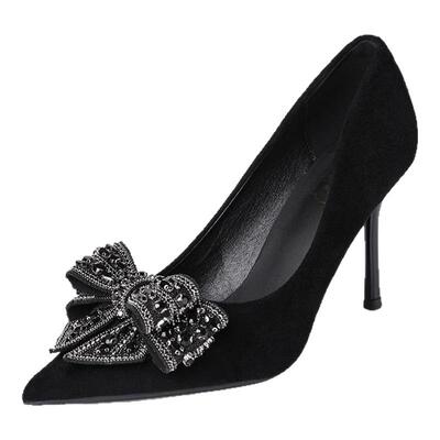 苏妃妃配裙高级感性感高跟鞋细跟