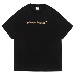 GOGOSOON夏季新款短袖T恤300g男生全棉圆领宽松百搭潮流半袖上衣Q