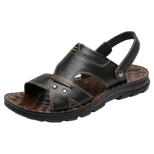 凉鞋男士2025夏季新款外穿防滑耐磨可下水软底厚底两用凉拖沙滩鞋