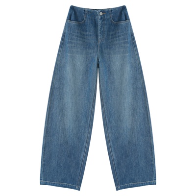 张小某梨形身材拖地直筒裤春季