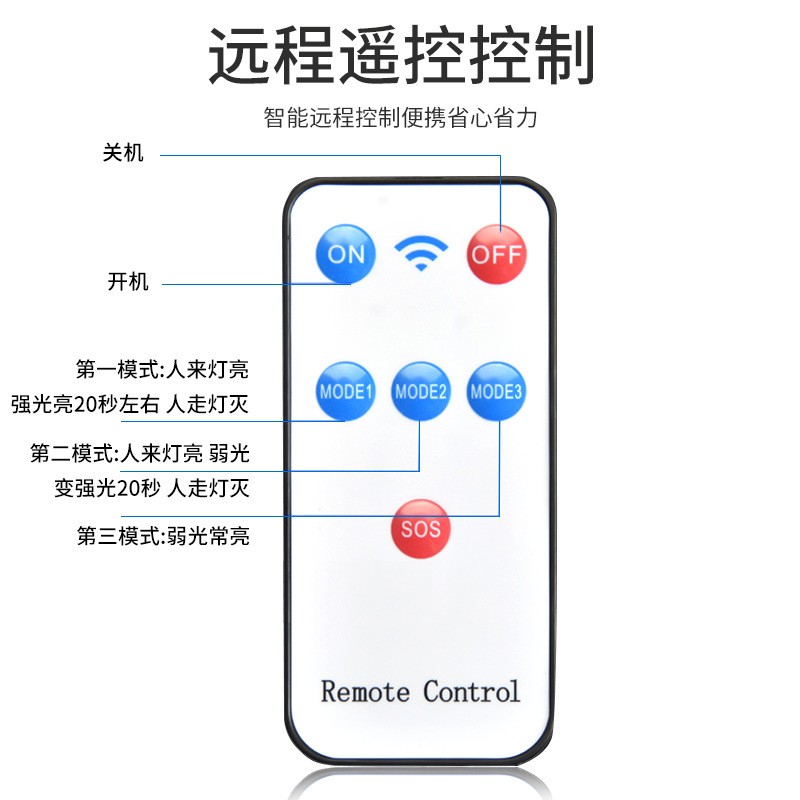 户外庭院灯LED可充电人体感应灯照明超亮太阳能一体路灯