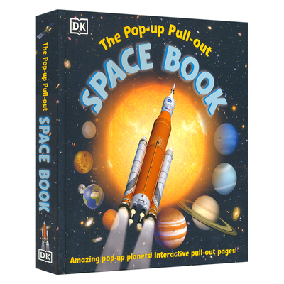 DK The Pop-up Pull-out Space Book 立体翻翻书太空百科全书3D立体太阳系 儿童互动式科普读物STEM主题抽拉设计 英文原版进口图书