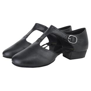 真皮舞蹈鞋女软底练功鞋成人镂空芭蕾舞鞋猫爪鞋形体鞋带跟教师鞋