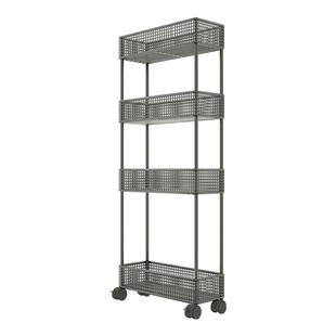 厨房夹缝置物架冰箱缝隙多功能收纳柜窄小推车可移动卫生间储物柜