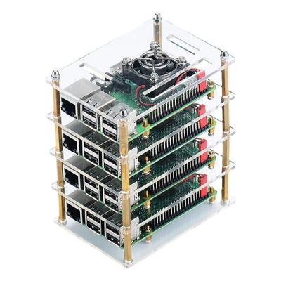 树莓派透明亚克力多层集群外壳