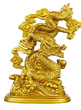 龙凤呈祥摆件龙装饰吉祥物