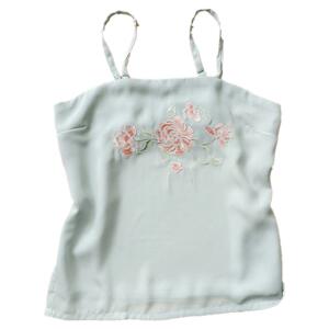 日常吊带春夏薄款绣花古风