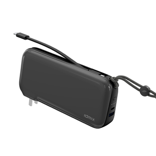 【新国标3C认证】idmix充电宝充电器二合一20000毫安大容量PD65W快充自带插头适用于苹果17iPhone16系列iPad