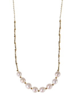 优雅微笑天然异形珍珠项链颈链