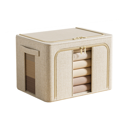 甄选天山棉麻大容量收纳箱