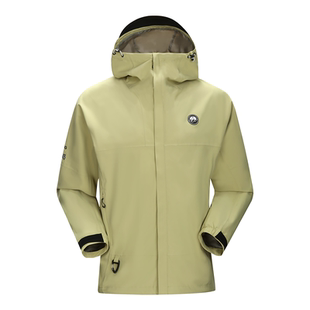 熊猫单层连帽紫色冲锋衣2025年新款户外爬山骑行三防风衣外套女