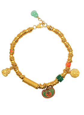 足金盘缠太极八卦守护手串