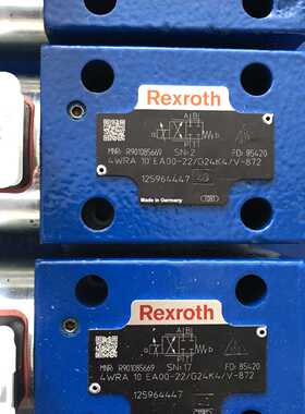 议价德国Rexroth力士乐4WRA10EA00-2X/G24K4/V-872 R901085669比