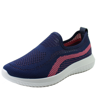 回力女鞋春夏休闲运动鞋健步鞋透气时尚一脚蹬软底舒适轻便网面鞋