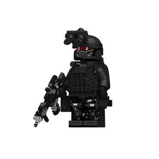 中国积木警察特警套装军事特种兵人仔士兵武器儿童拼装男孩子玩具