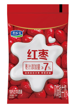 君乐宝红枣酸奶袋装早餐奶牛奶