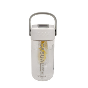 tritan水杯女高颜值便携式吸管杯夏季2026新款带茶隔学生塑料杯子