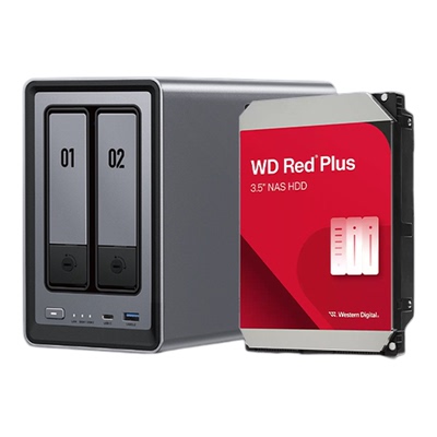 WD西数私有云DXP2800双盘位NAS