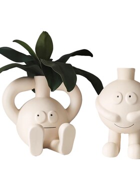 轻奢风玄关可爱陶瓷花瓶