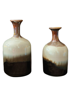 陶瓷纯色插花神器桌面花瓶工艺品