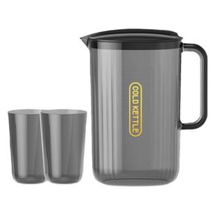 轻奢高级感冷水壶家用大容量耐高温食品级塑料凉水杯冰箱果汁扎壶