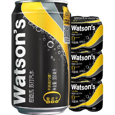 屈臣氏无糖碳酸饮料330ml×12罐