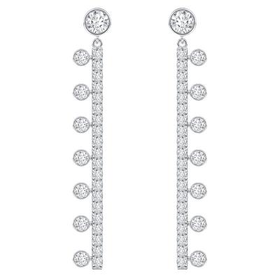 DeBeers戴比尔斯白金钻石耳环
