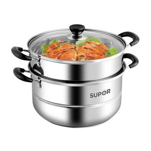 苏泊尔304不锈钢蒸锅28cm家用抗腐蚀不生锈耐高温食品级安全蒸笼