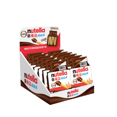 意榛滋Nutella费列罗进口巧克力榛果可可调味酱手指饼干棒28g*24
