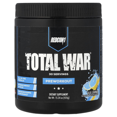 Redcon1,Total War, Pre-Workout, Blue Raspberry