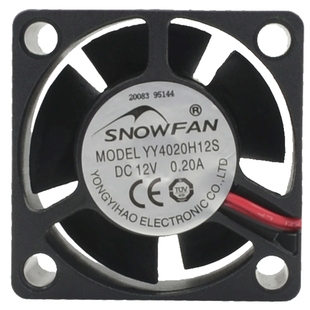 SNOWFAN4厘米4020散热风扇12V直流无刷电脑电源逆变器硬盘风扇