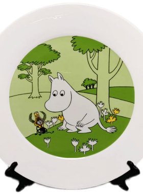 Moomin姆明河马浅盘摆件陶瓷