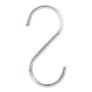 实心加粗4mm304不锈钢S钩家用大小号S形挂钩香肠腊肉厨房s型挂勾