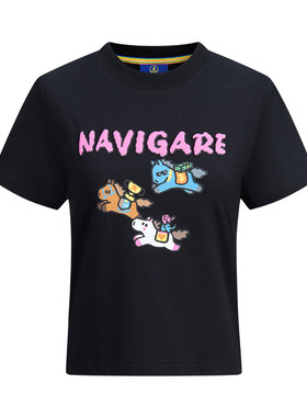 Navigare百搭圆领短袖T恤