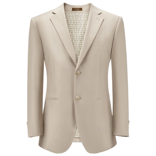 吉约蒙西服套装男商务休闲西装外套高级感正装香槟色新郎结婚礼服