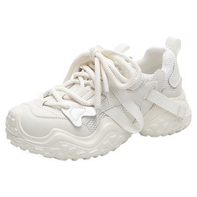 白色休闲鞋女厚底增高百搭小白鞋