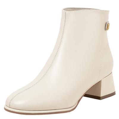 康莉时尚时装靴粗跟短靴