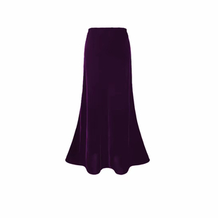 深圳南油包臀裙气质醋酸丝绒半身裙女2025年冬新款高腰显瘦鱼尾裙