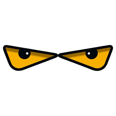 适用九号恶魔之眼电动车眼睛贴纸