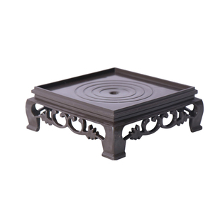 长方形花盆托盘底座盆景花托摆件底座复古塑料花盘底托盘花盆底托