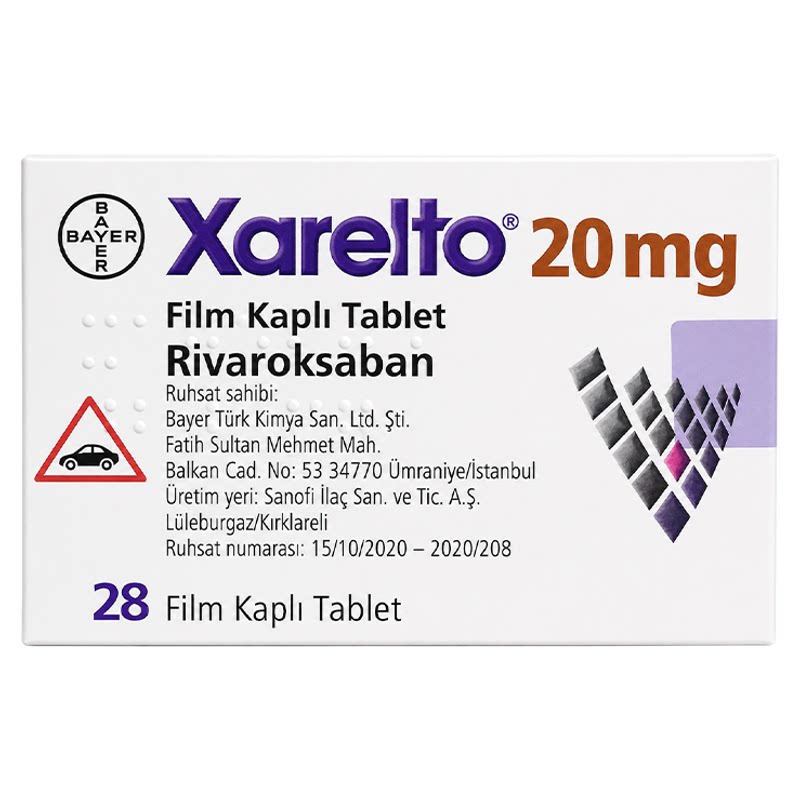 原研进口拜耳拜瑞妥Bayer利伐沙班片20mg28片预防血栓静脉血管