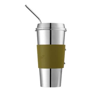 CHRISTOFLE昆庭Objets Miroir镜面不锈钢随行咖啡杯吸管杯便携