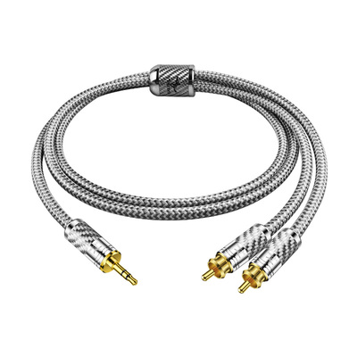 杨阳6N无氧铜3.5转双莲花音频线